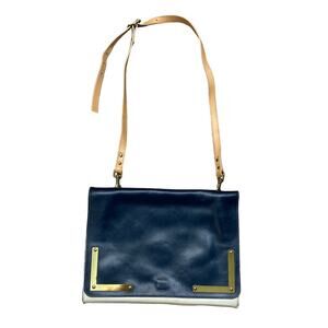 Rare Sophie Hulme Leather Flat Envelope Purse Crossbody Bag